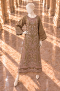 Gold Raw Silk Kaftan - JE-26-0069