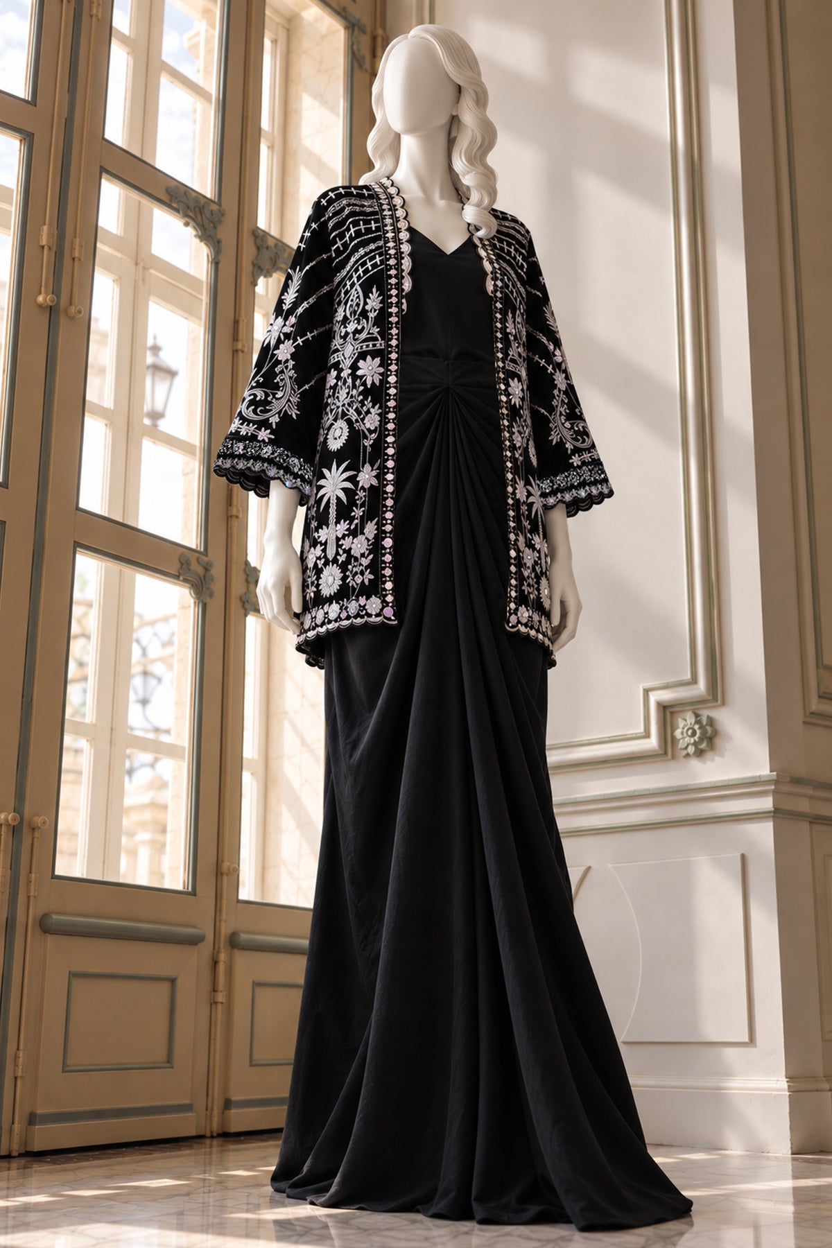 Black Velvet Jacket - JE-26-0071