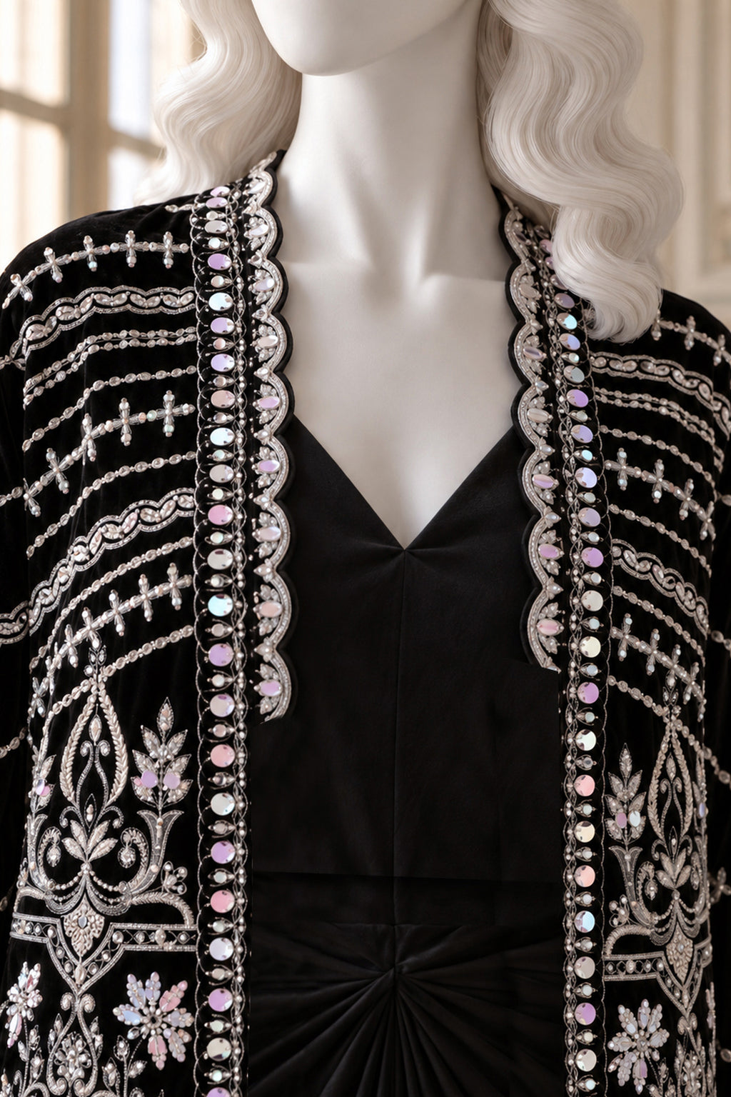 Black Velvet Jacket - JE-26-0071