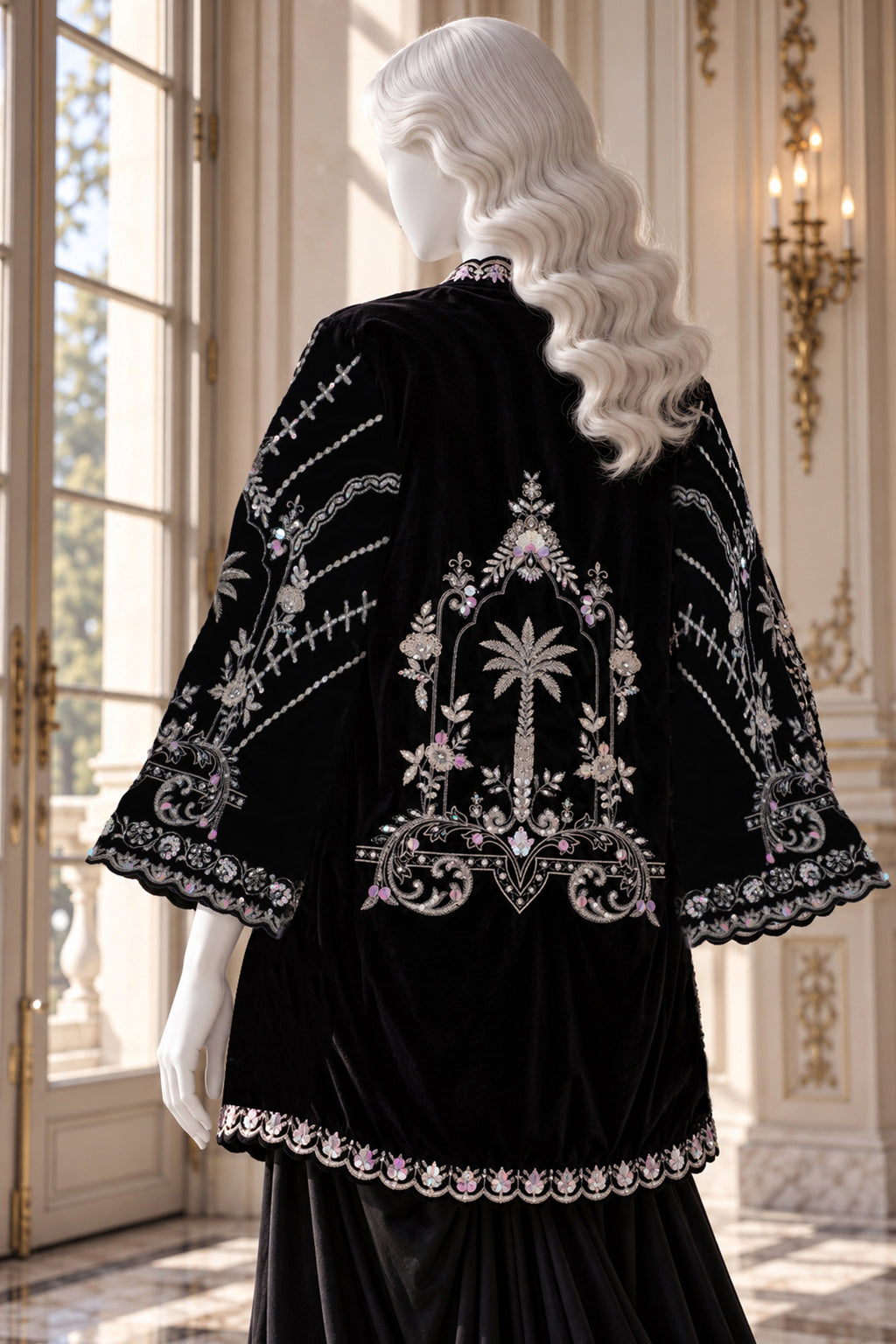 Black Velvet Jacket - JE-26-0071