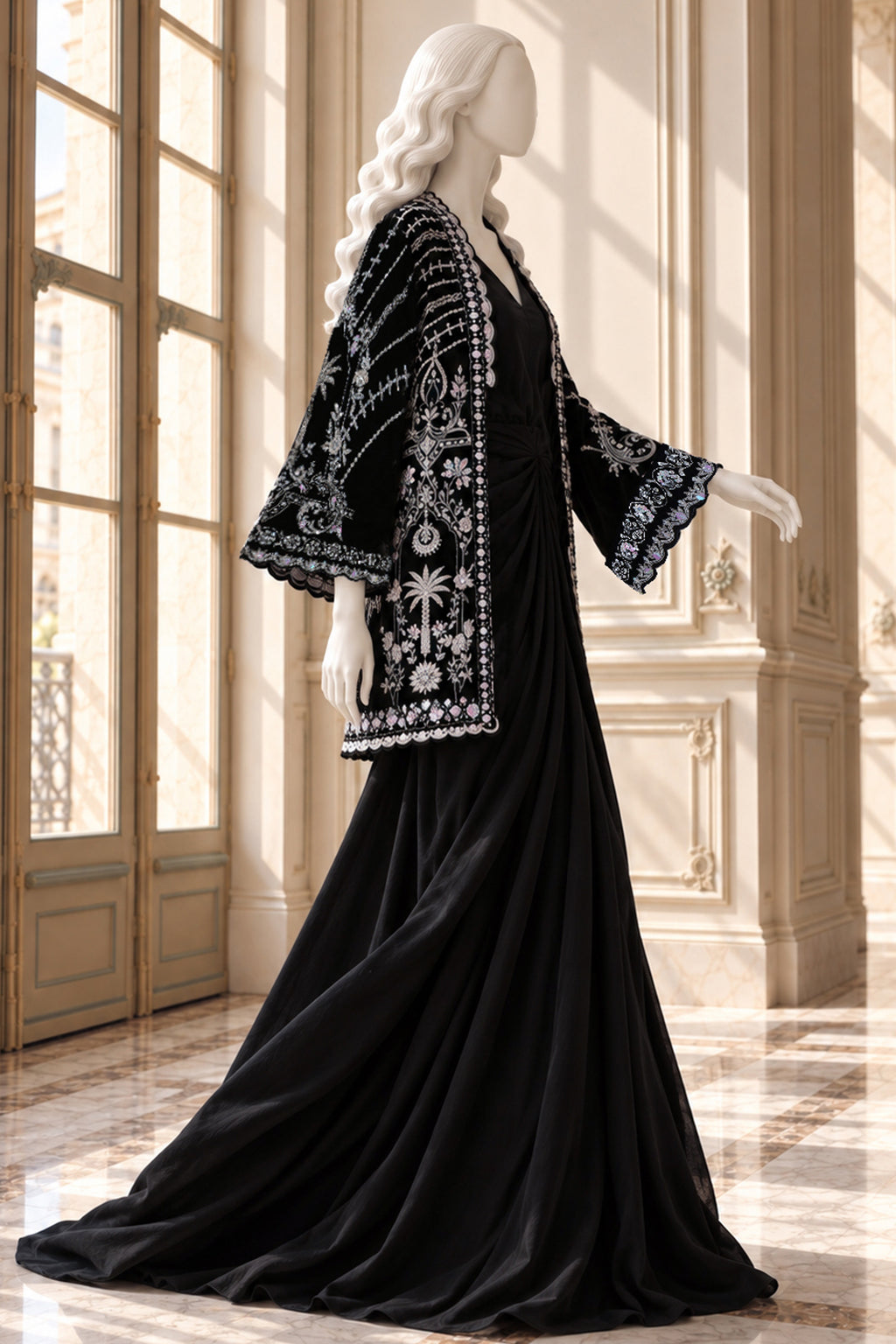 Black Velvet Jacket - JE-26-0071