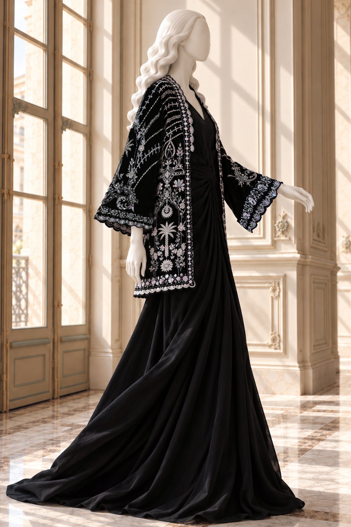 Black Velvet Jacket - JE-26-0071