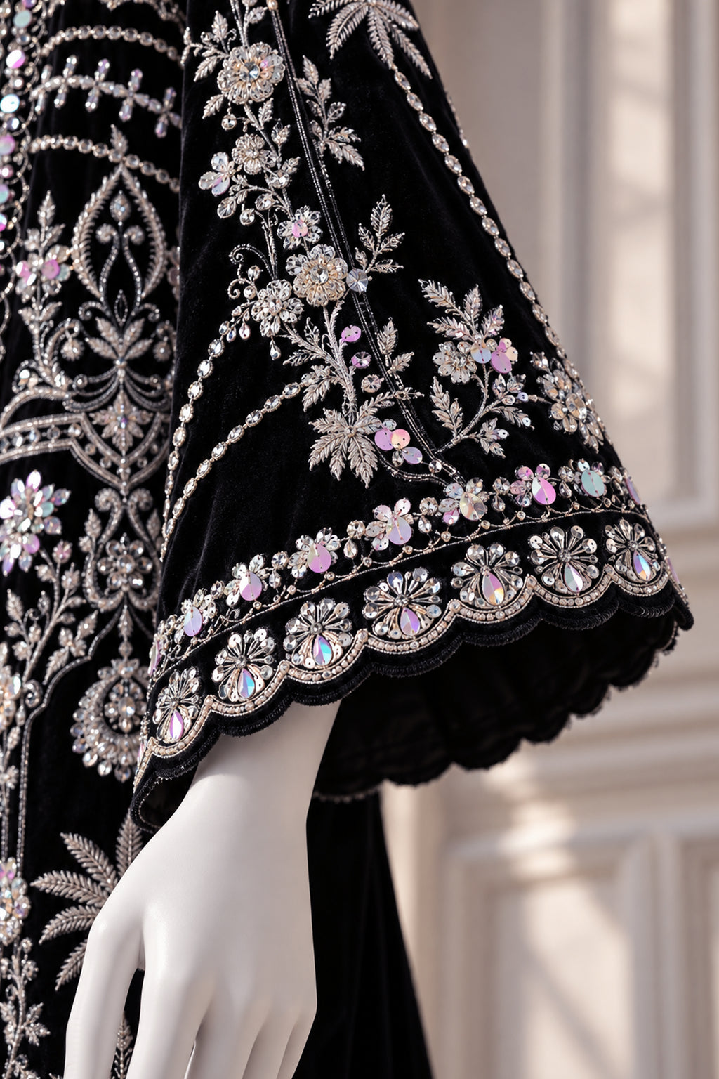 Black Velvet Jacket - JE-26-0071