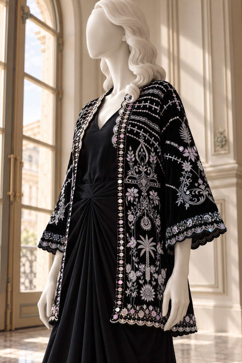 Black Velvet Jacket - JE-26-0071