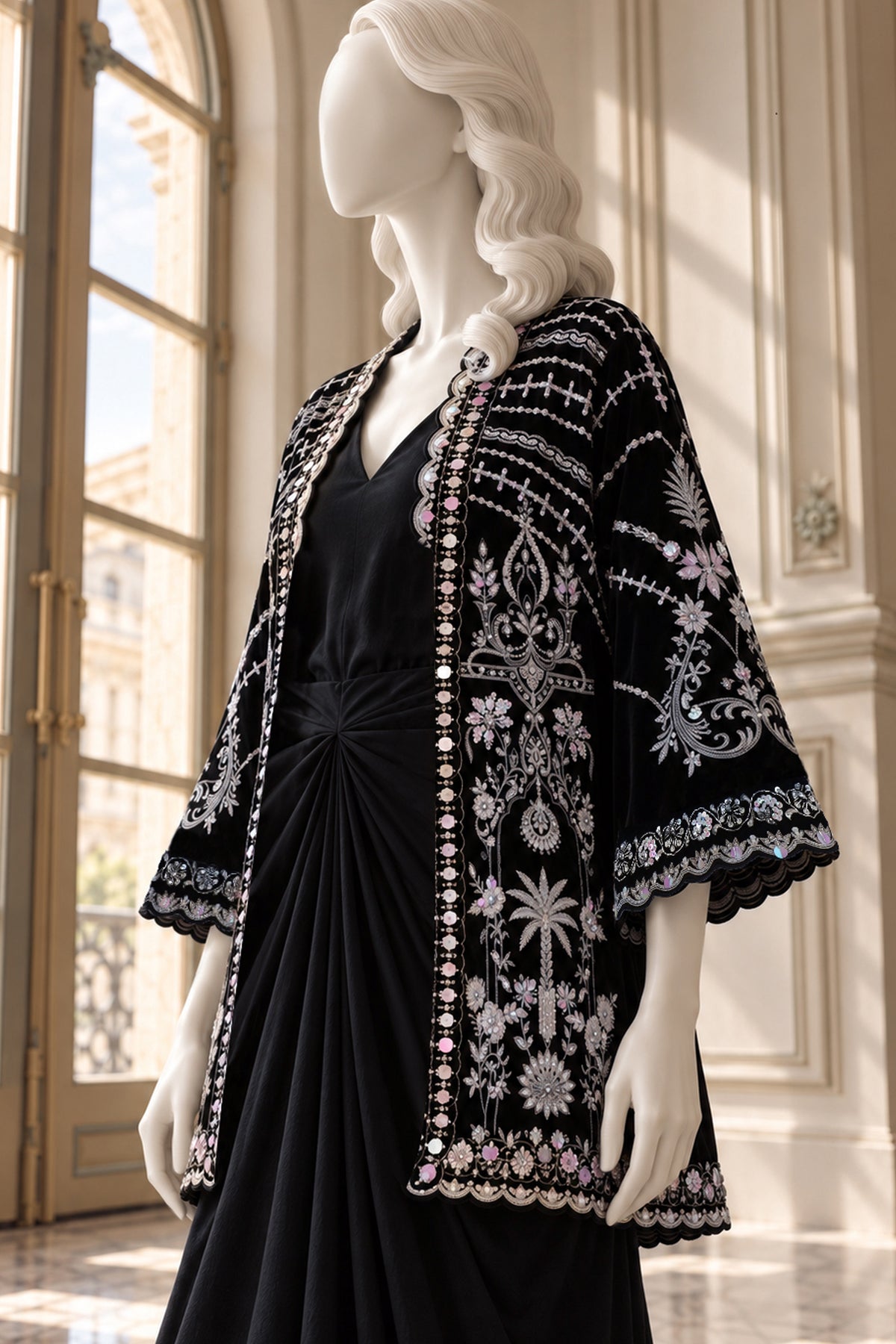 Black Velvet Jacket - JE-26-0071