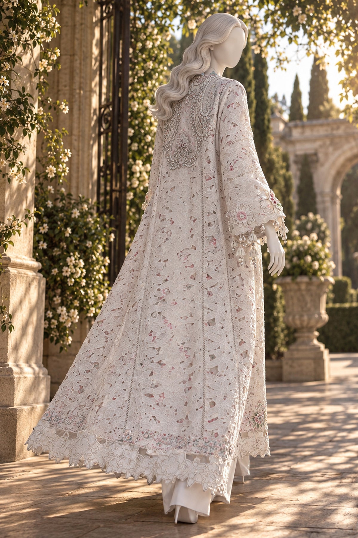 White Qureshia Jacket - JE-26-0096