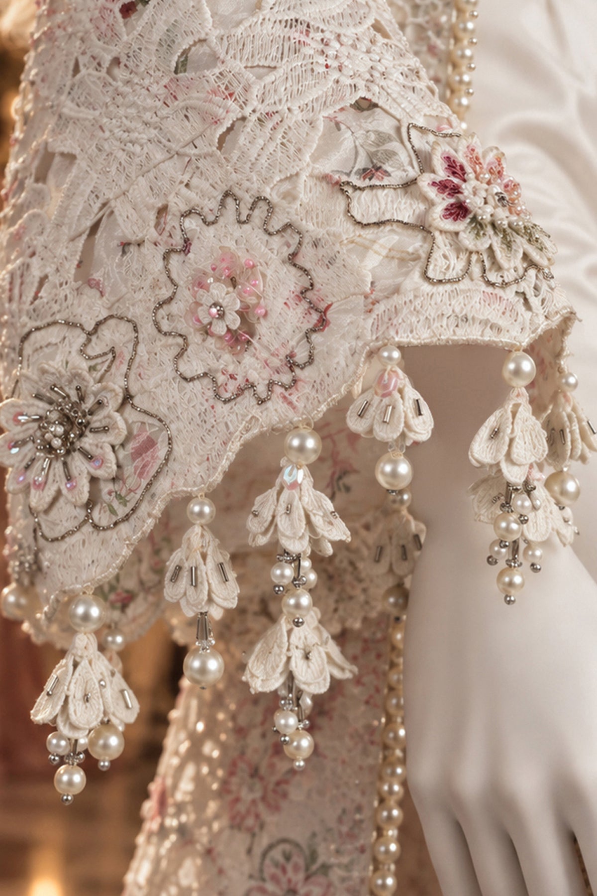 White Qureshia Jacket - JE-26-0096